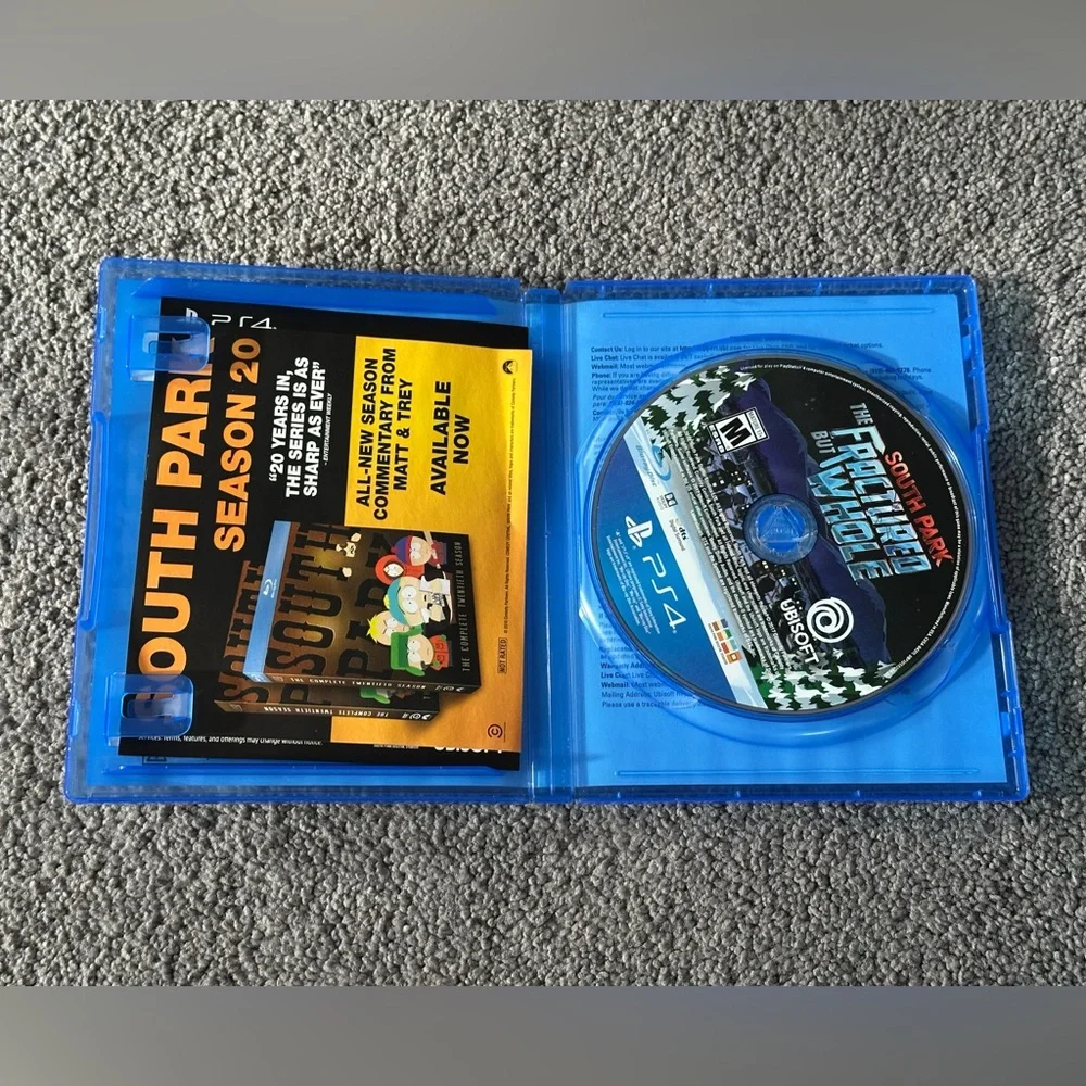 South Park: The Fractured But Whole PS4 PlayStation 4 w/ Stick of Truth Game